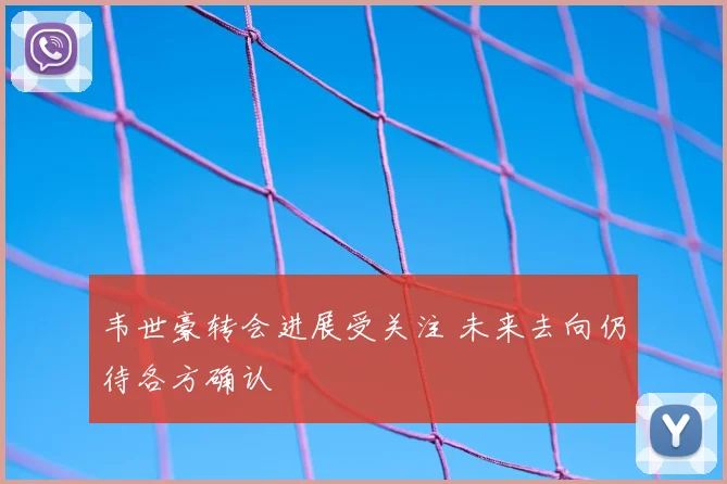 韦世豪转会进展受关注 未来去向仍待各方确认